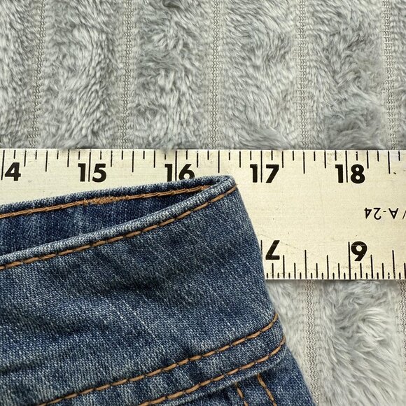 Fire & Gold Denim Shorts Womens 12 Blue Rolled Cuff Casual Stretch Jean Summer‎ - Picture 4 of 6
